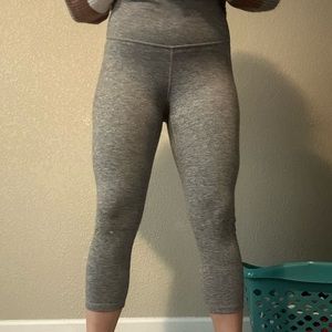 Grey Capri Leggings